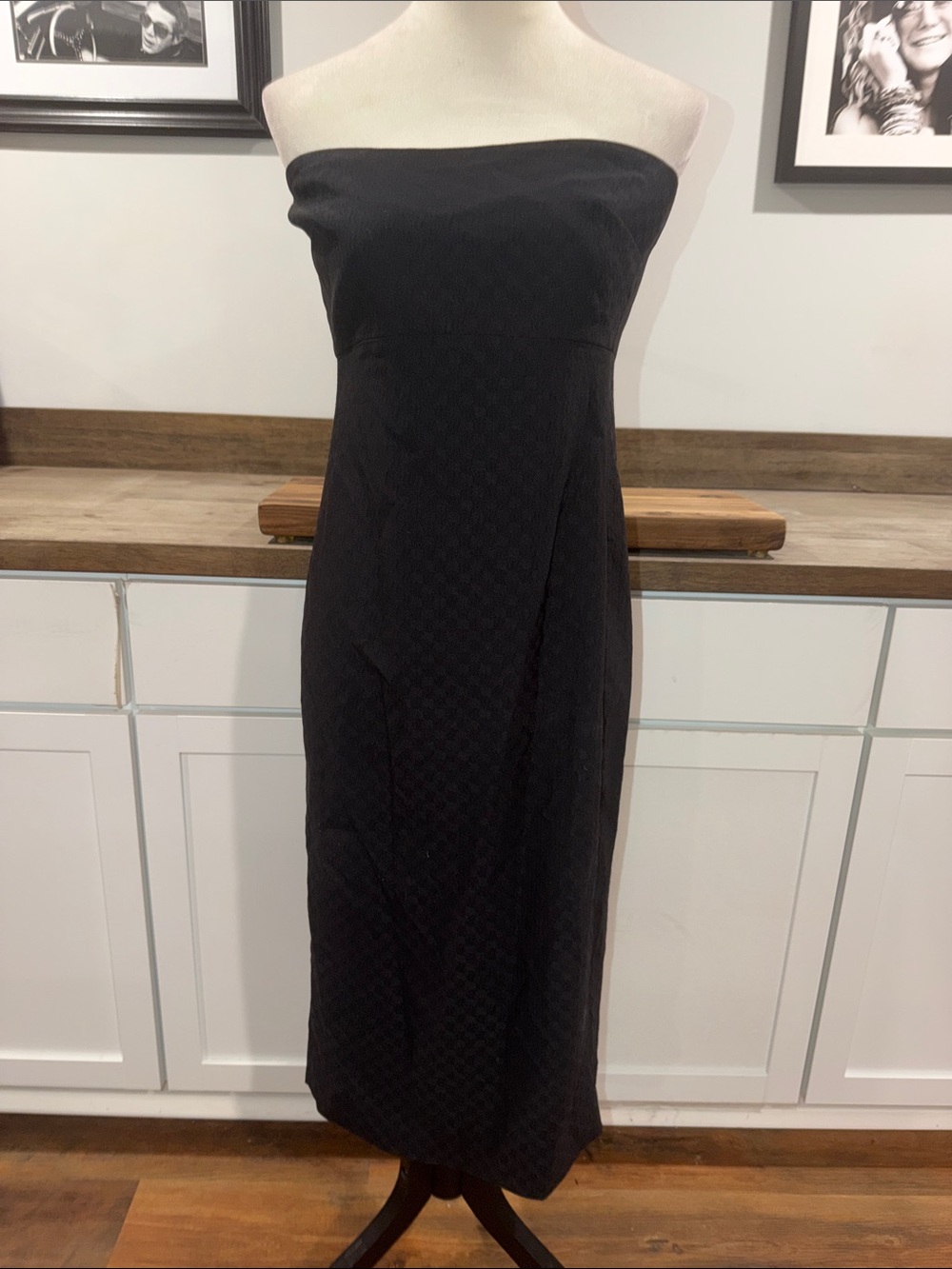 J Crew Strapless dress in stretch matelasse size 16